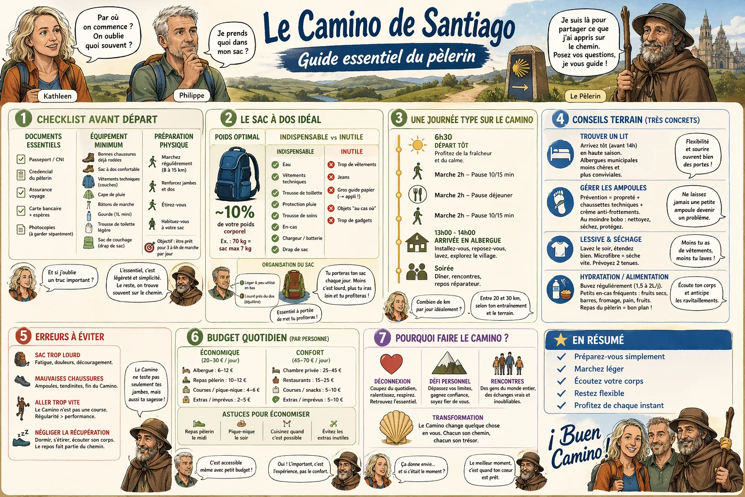 Guide pratique du pélerin — Chemin Français de Saint-Jacques